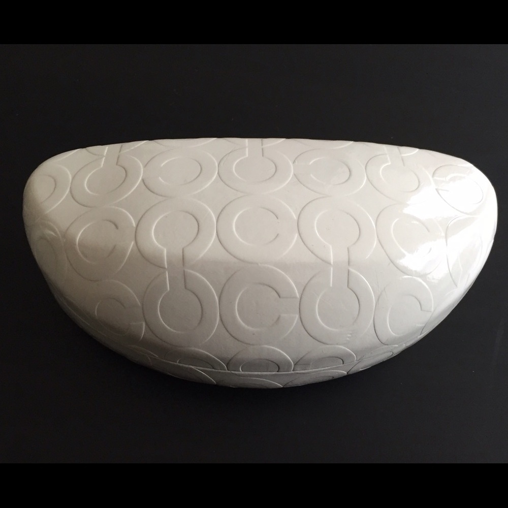 Coach Structured White Sunglasses Case 🕶️☀️
